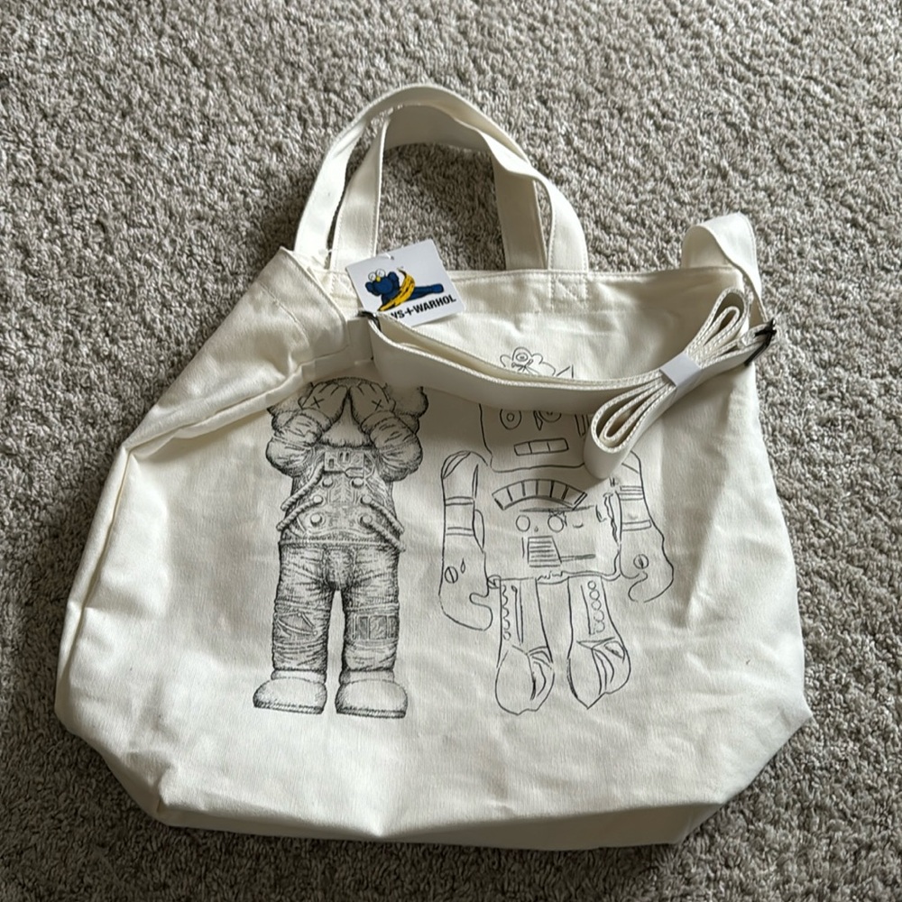 NWT Kaws X Andy Warhol tote